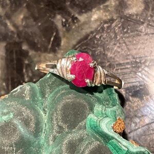 Rubillite Tourmaline .925 Silver Ring